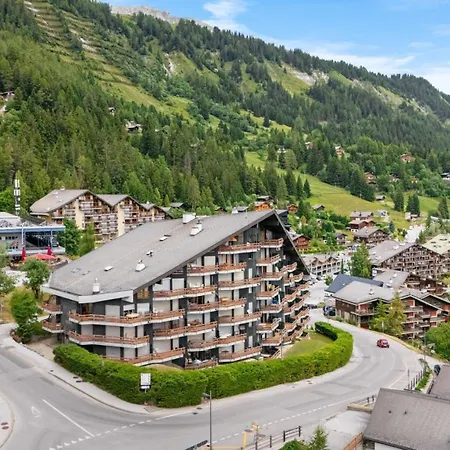 Cristal 702 Pres De La Telecabine A Avec Vue Sur Les Alpes Apartment Anzère